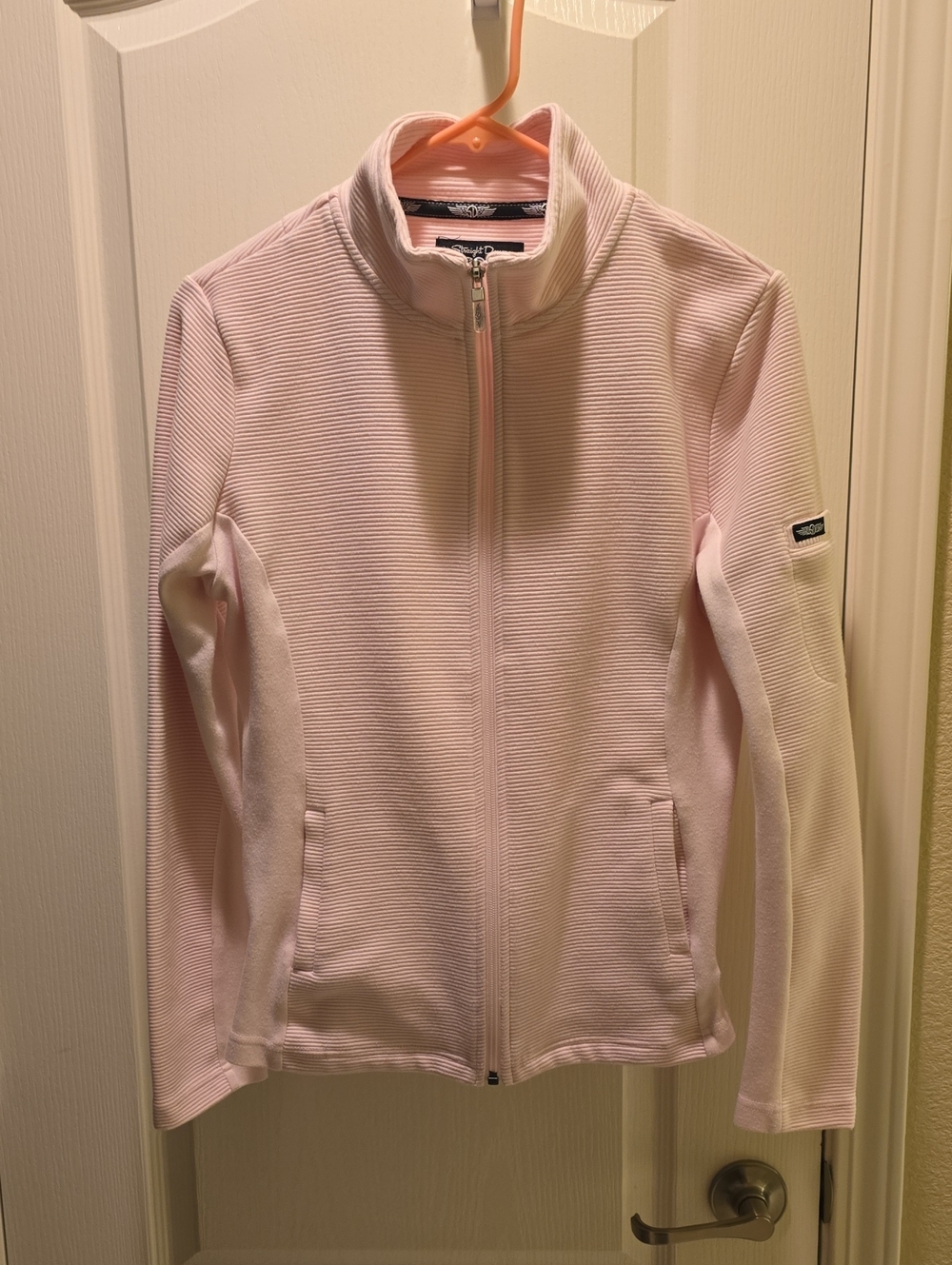 Straght Down Light Pink Full-Zip Women's Jacket